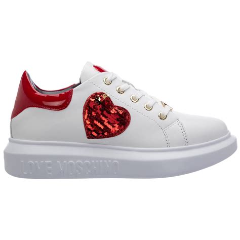 love moschino sneakers heart